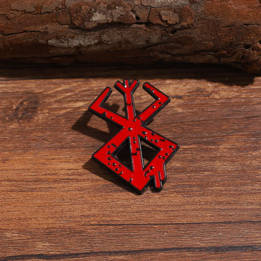3Pcs/set Berserks Beherits Anime Game Red Cartoon Brooch Lapel Pin Backpack Hat Clothing Accessories Badge Jewelry Gift - view 5