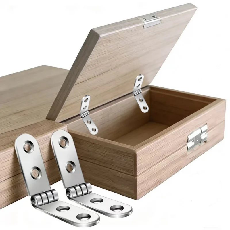 2pcs 180 Degree Flip Top Hinge Foldable Flush Mount Hardware For Sewing Machine Cabinet Folding Table Furniture Accessories