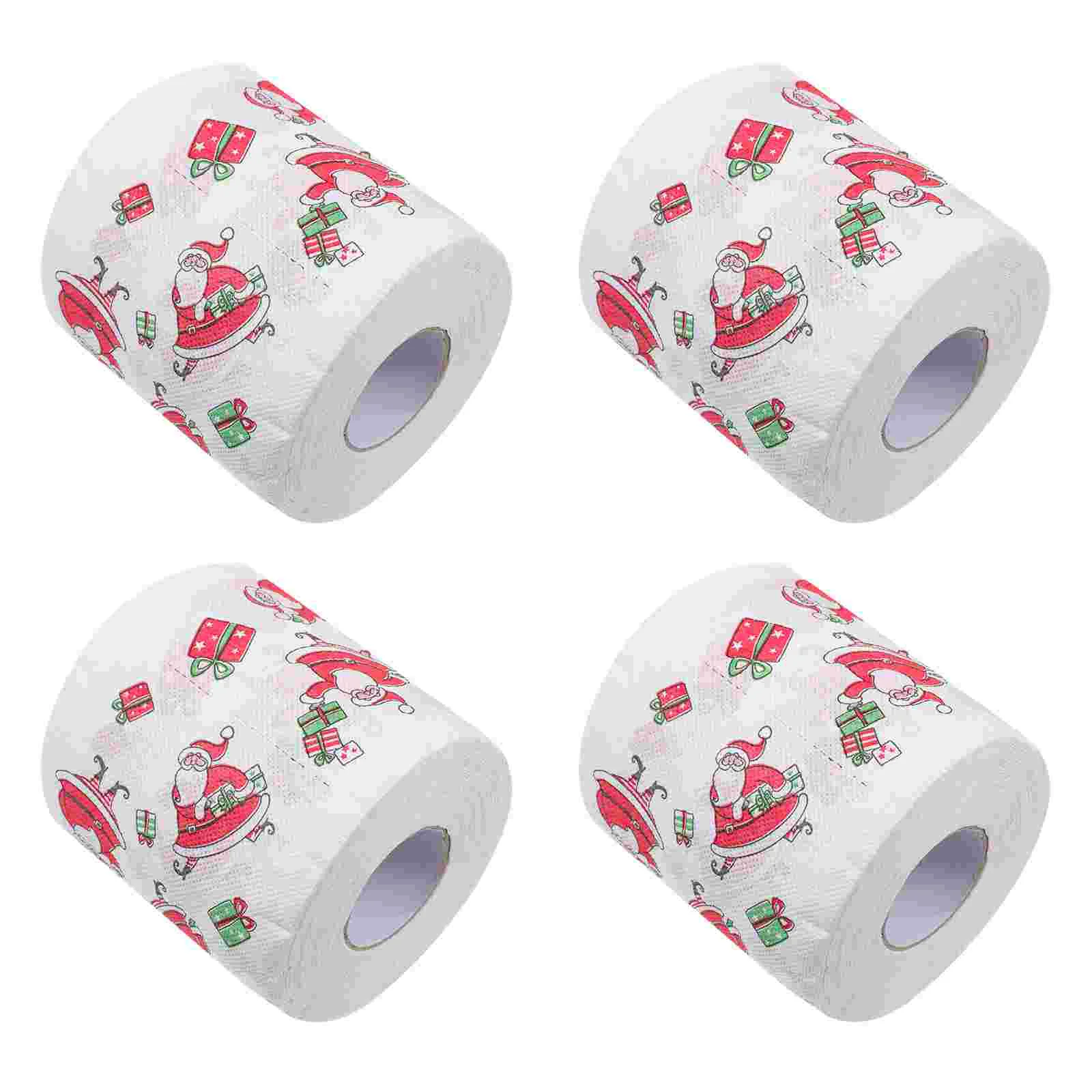 4-rollen kersttoilet themaweefsels decor afdrukken gezichtsfestival servet papier eettafel aanbod huishouden