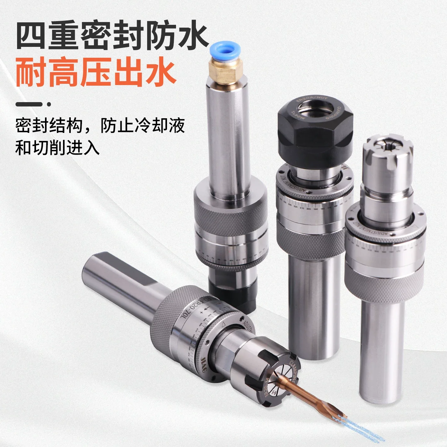 High-Pressure Floating Reamer Holder with Internal Coolant, Precision Tool for Hydraulic Cylinder Boring and Machining
