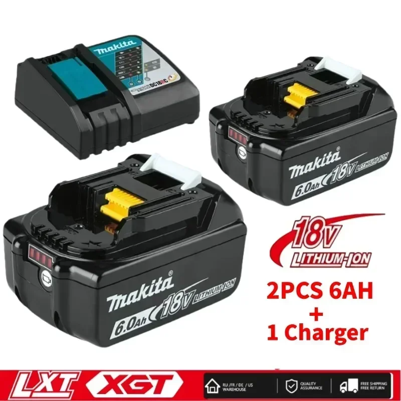 

DHL Ship BL1860 6AH For Makita 18V Battery Power Tools Li-ion Replacement LXT BL1850 BL1840 with BMS TPCELL 18V