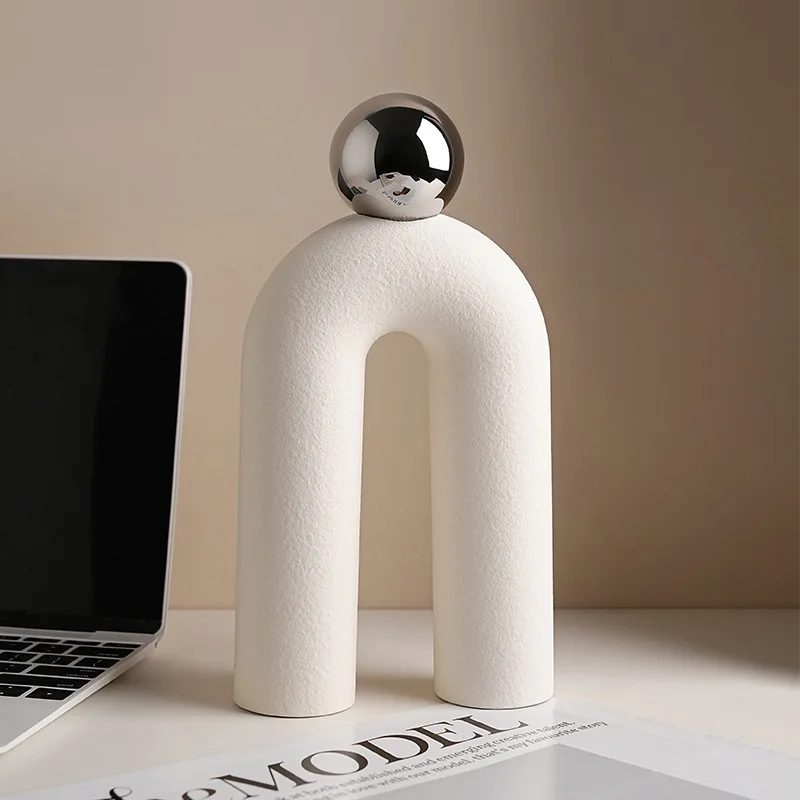 YFY Vintage Abstract Art Unique Niche Arch Ball Ornament Soft Decor Home Decoration Wine Cabinet Decoration