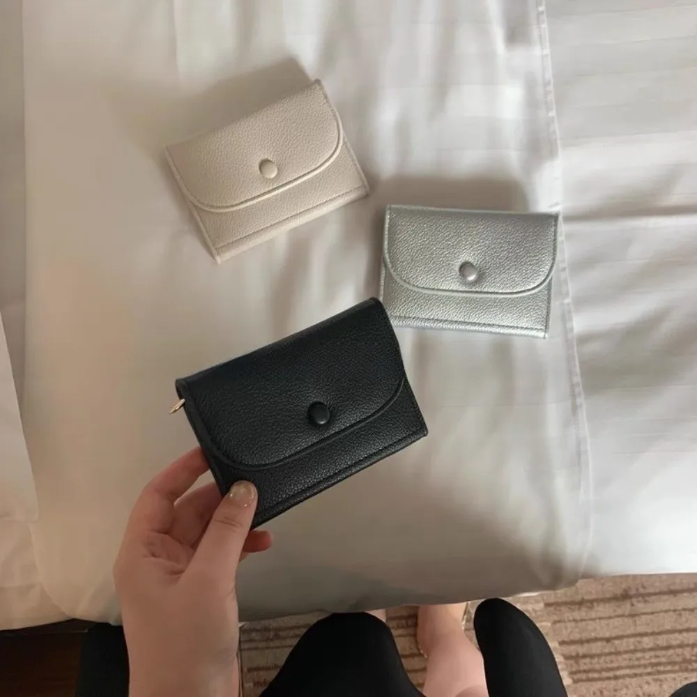 أنيقة ليتشي الحبوب عملة المحفظة رقيقة جدا قصيرة مخلب المرأة محفظة قصيرة متعددة الوظائف سستة بو حامل بطاقة جلدية
