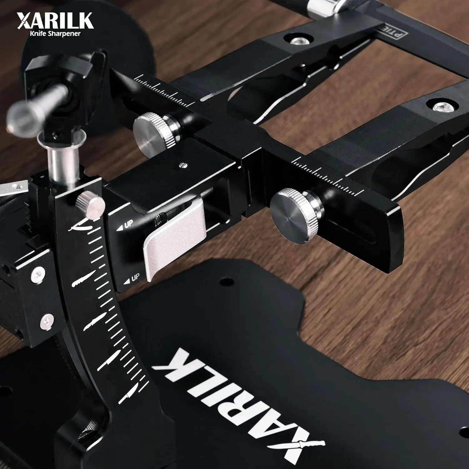 نظام XARILK GEN3 الموجه، ألومنيوم |   مبراة احترافية، طقم شحذ السكاكين مع 3 أطباق ضياء (320 # , 800 # , 2000 # ) ل