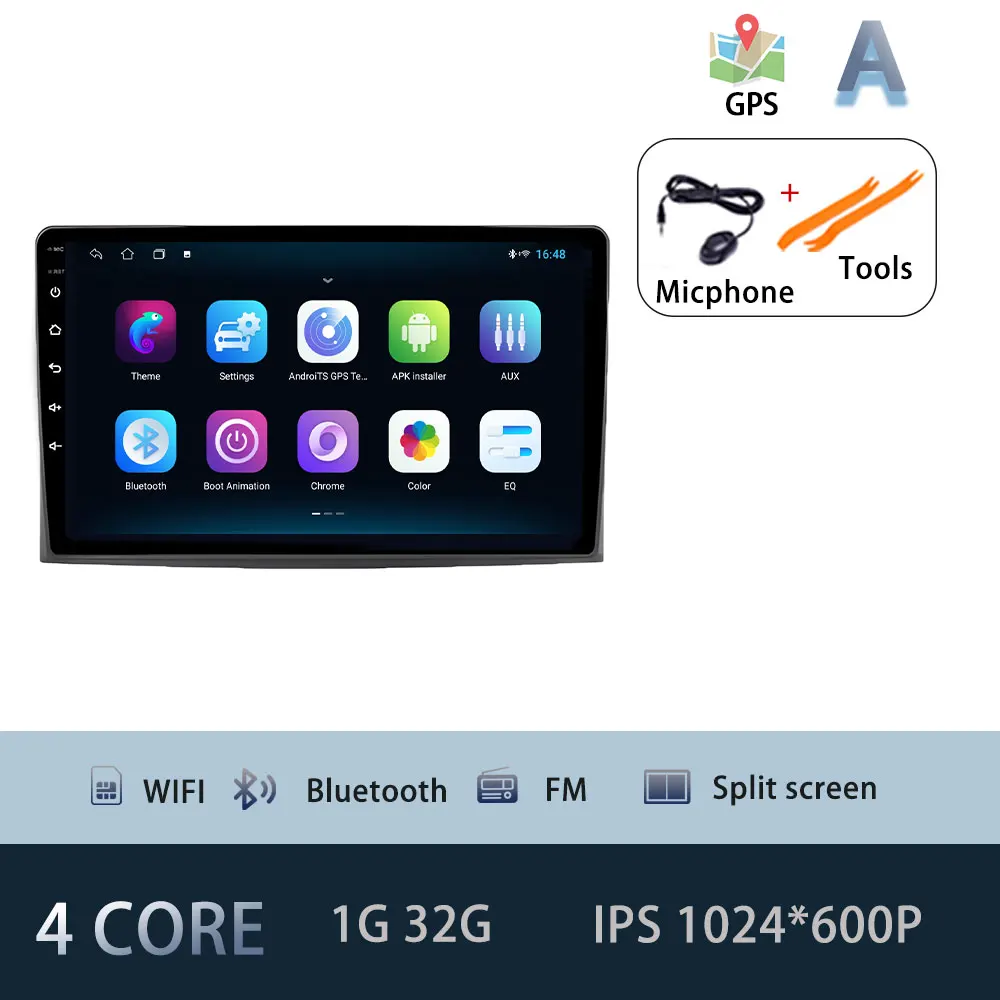 For Toyota Corolla Verso Spacio E120 2001-2007 Autoradio Carplay WIFI Car Radio GPS Navigation Multimedia Video Stereo DSP Audio