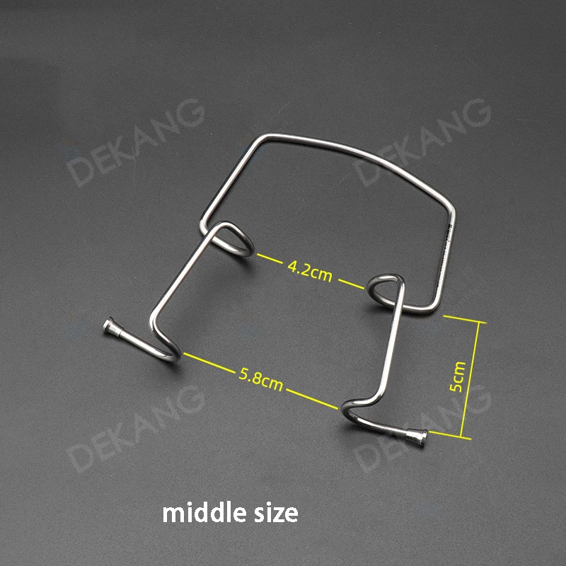 สแตนเลสสตีลปากเปิดตะขอเครื่องมือดูแลสัตว์เลี้ยง EDISON แหนบตะขอฟัน, แหนบสแตนเลสพร้อมฟัน