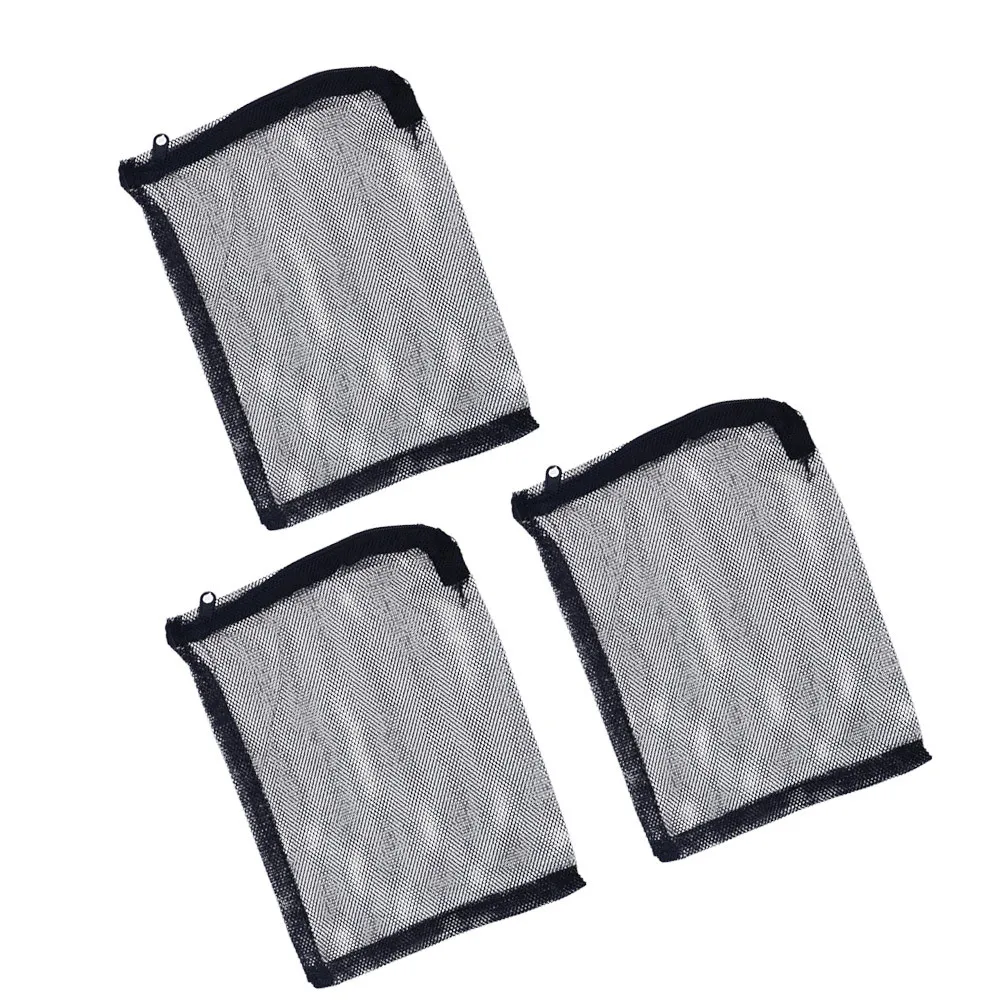 

3Pcs Filter Mesh Bag Nylon Zipper Closure Prevent Media Spread for Aquarium Garden Pond Phosphate Nitrate Removal