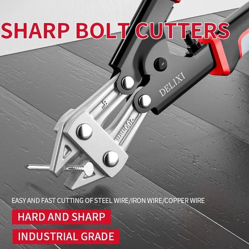 Industrial-Grade Steel Rebar Wire Cutter Heavy-Duty High Hardness Effortless Iron Mesh & Chain Cutting Tool Wire Cutting Pliers