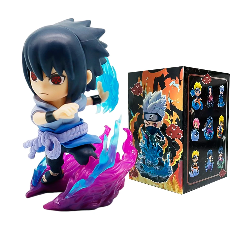 Naruto Blind Box Actionfiguren-Set Q-Version PVC Anime-Figuren Uzumaki Sasuke Itachi Kakashi Sammelmodelle Desktop-Geschenk – Detail 11