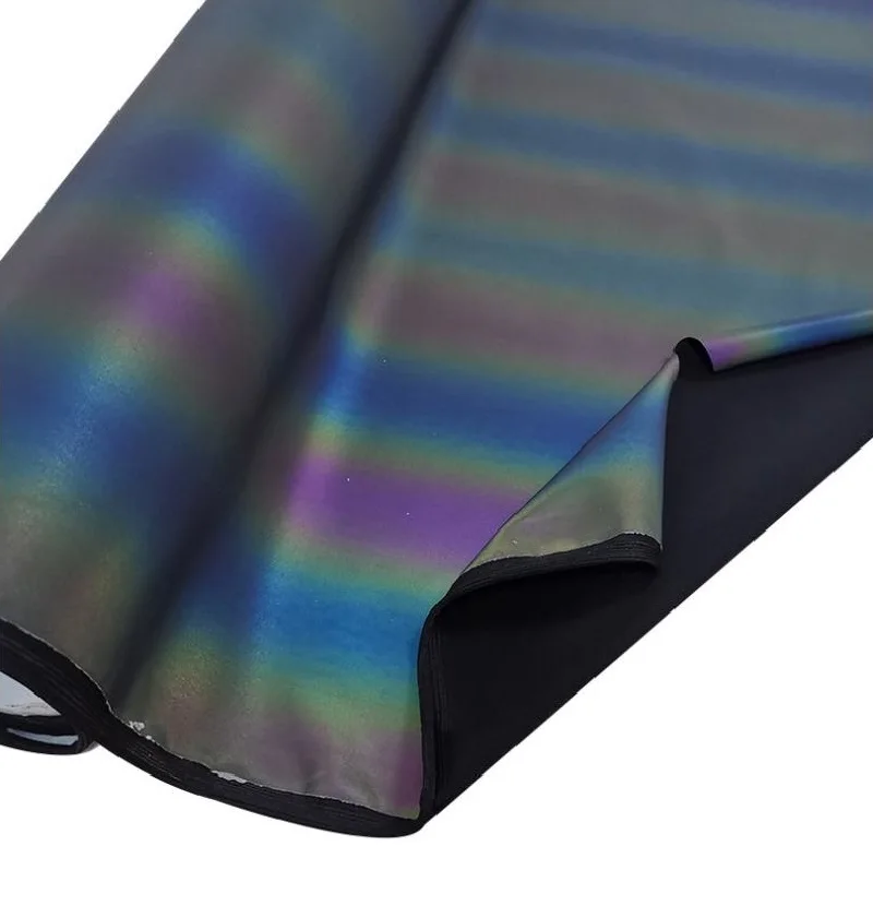Laser-Regenbogen-Reflektieren des Gewebe, bunter Reflektor, DIY-Kleidung, Nähzeug, Bekleidungs zubehör, Reflektieren des Gewebe – Detail 8
