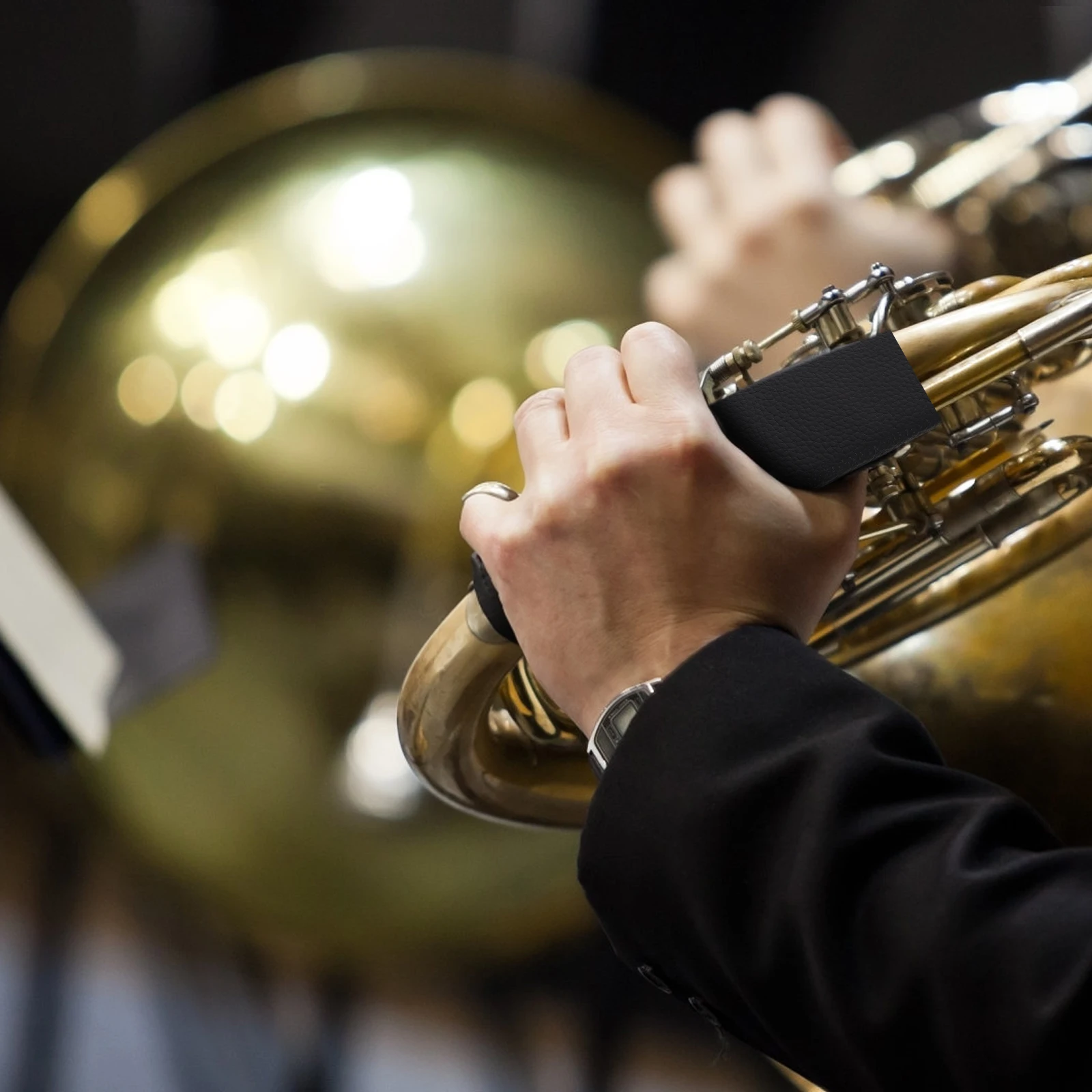 

1Pcs Anti-Wear French Horn Pads Reliable Hand Protecting Pad for Horn Rustproof Protection Fine Workmanship Comfort Grip