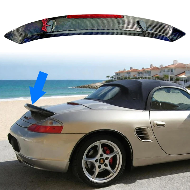 For Porsche 986 Boxster 1996-2004 911 1997-2006 Rear Trunk Spoiler Wing Aerodynamic Car Tail Spoiler Upgrade Trending Modified
