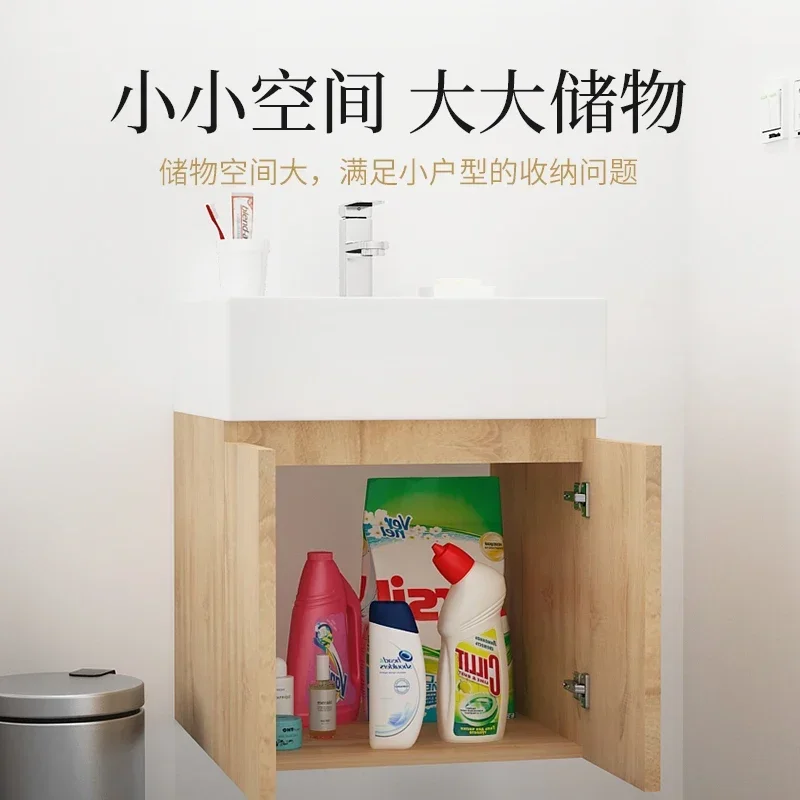 Super estreito mini pequeno apartamento armário de banheiro combinação wc corredor lavatório lavagem rosto lavagem mãos 40cm50