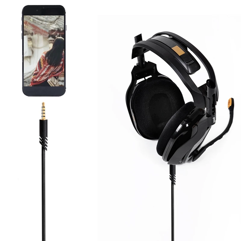 Замена аудиокабеля наушников 2 м для Astro A10 A40 A30 игровая гарнитура аксессуары с кнопкой и функцией отключения звука