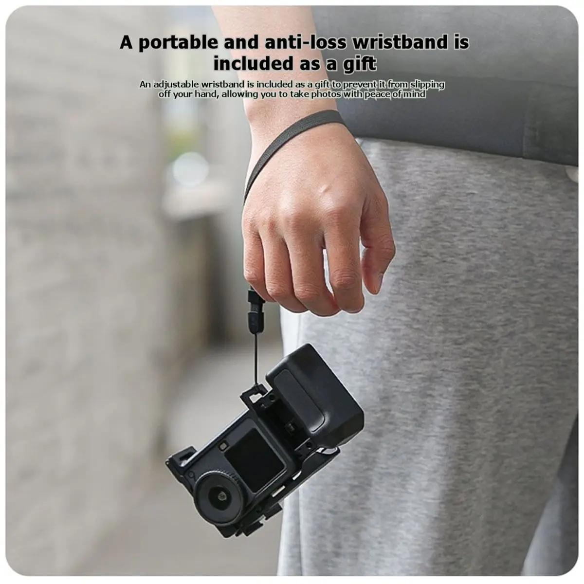 wilwill Street Grip Kit for Action 6 Hand Grip Mount with Quick Release Rabbit Cage Shutter Button & Protective Frame