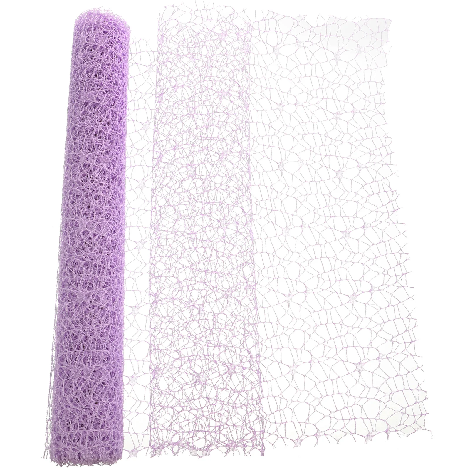 

DIY Gauze Roll Bright Color Jacquard Net Handmade Yarn Charm Light Purple for Wedding Birthday Party Shower Holiday