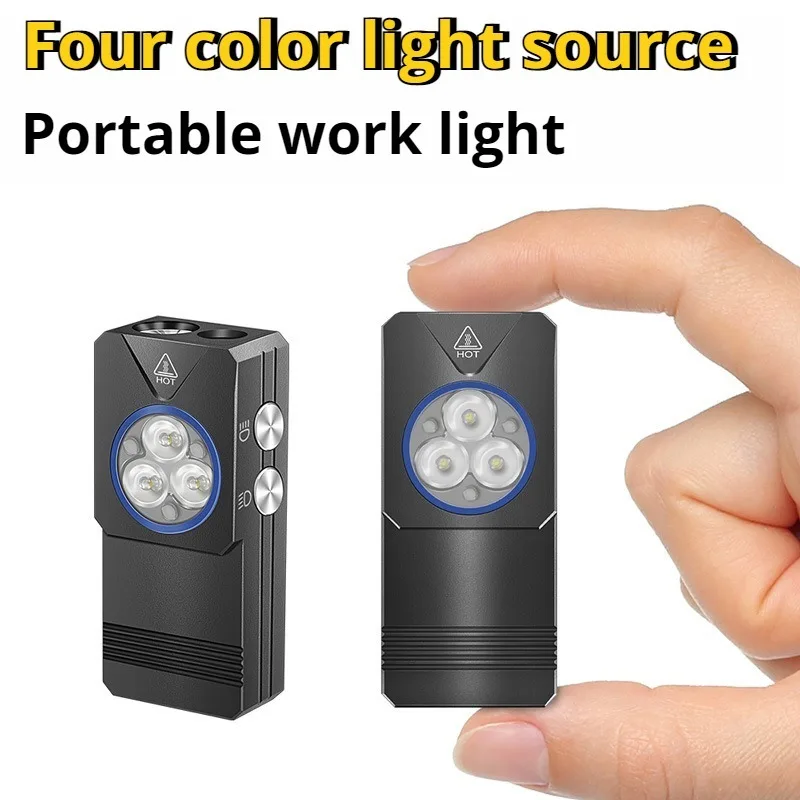 

Portable LED Flashlight Emergency Lighting Clip Lamp UV Detection Torch Rechargeable EDC Mini Magnetic Work Light for Outdoor
