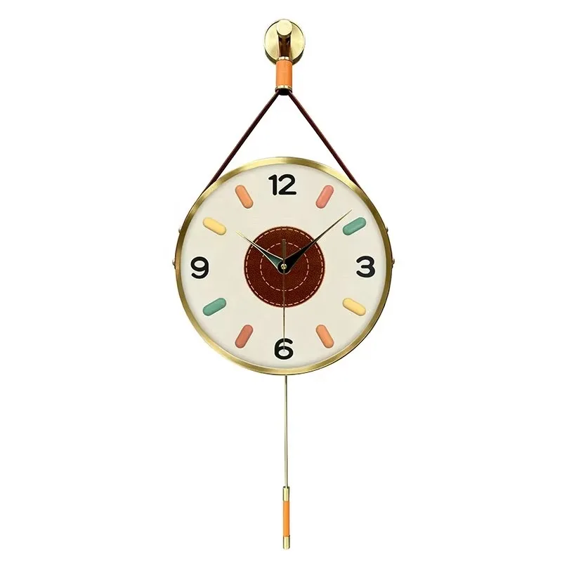 Interior Design Home Decoration 3D Fashion Wall Clock Conference Room New Light Luxury Wall Clock