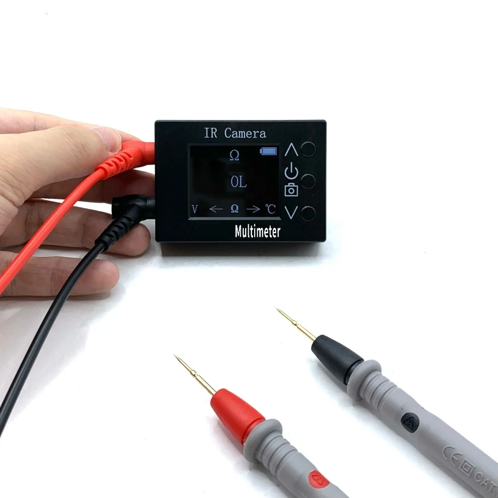 Portable 2in1 For IR Thermal Imaging and Digital Multimeter Device with 32x24 Resolution and Real Time Thermal Image Storage