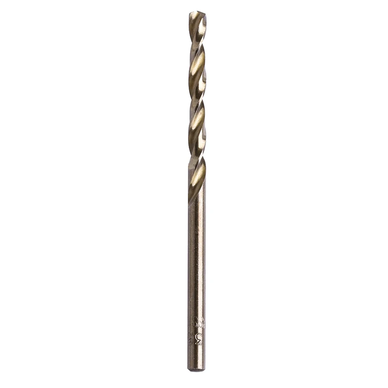Nuevas brocas helicoidales recubiertas titanio HSS, brocas acero velocidad, para perforar agujeros, metales no 10