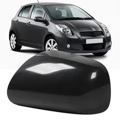 1Pc L/R Car Rearview Mirror Housing Cover Black UV Protection Side Door Wing Mirror Cap for Toyota Yaris 2007-2013 87915-0D907