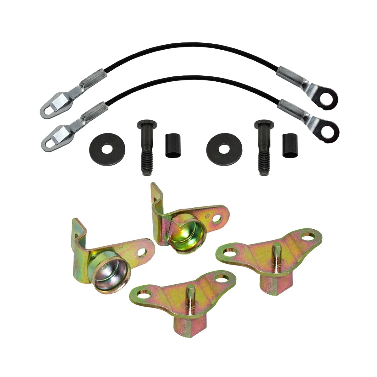 

Tailgate Hinges Cables Striker Bolts Repair Kit for 1999-2006 Chevrolet Silverado GMC Sierra 1500 2500 3500