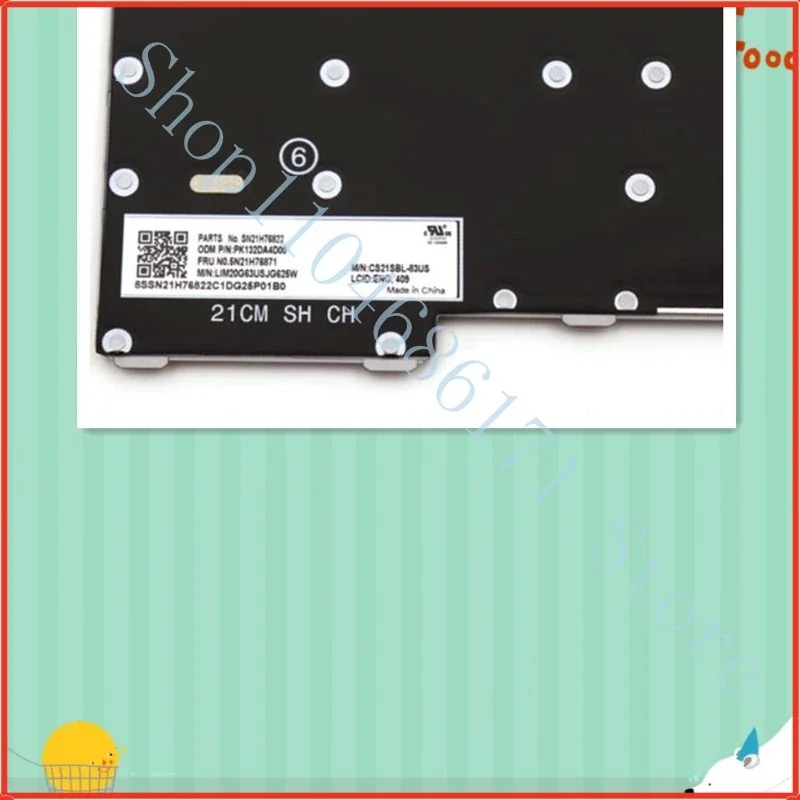 L 5N21H76871, 5N21H77244  New Internal US Backlit Keyboard Grey for  L13 Gen3 L13 Gen4