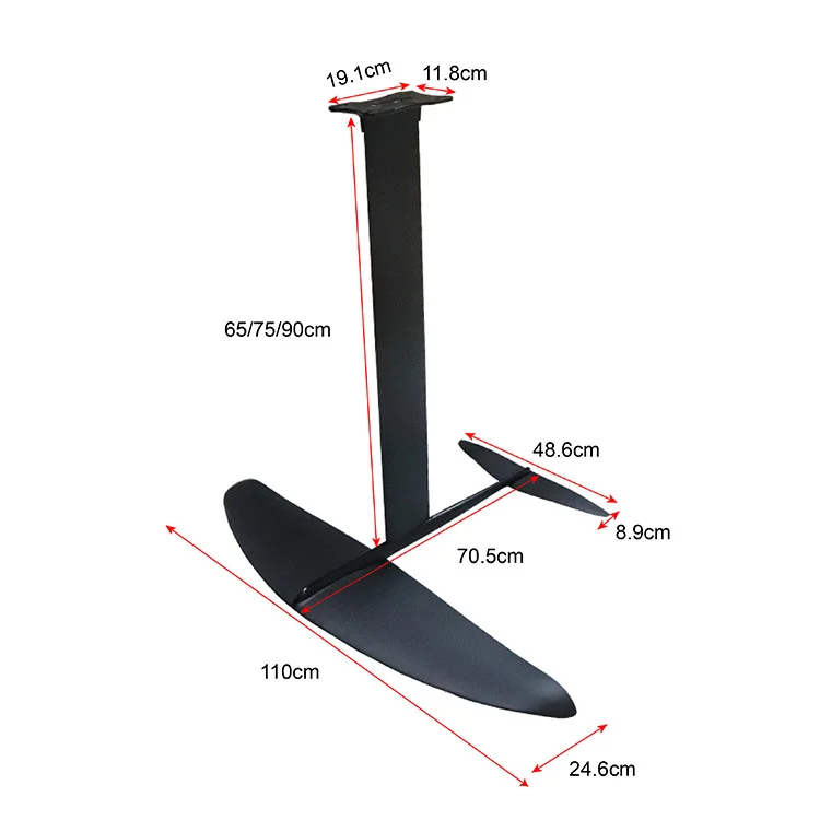 

High Aspect Carbohydrate Wingboard For Kitesurfing And Windsurfing, Custom Logo Paddle Surfing With Screw And Bag