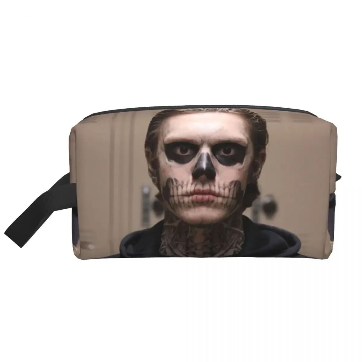 Actor Star Movie Evan Peters Makeup Bag Women Travel Cosmetic Organizer Fashion Storage Toiletry Bags