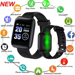 Inteligentny zegarek damski ciśnienie krwi wodoodporny Smartwatch męski pulsometr zegarki z trackerem fitness Sport dla Apple Android