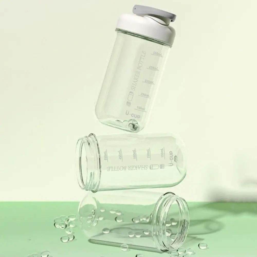 

Creative Plastic Sports Water Cup Clear Scale Fall Proof Stirring Cup with Handle Leakproof Shaking Bottles Outdoor