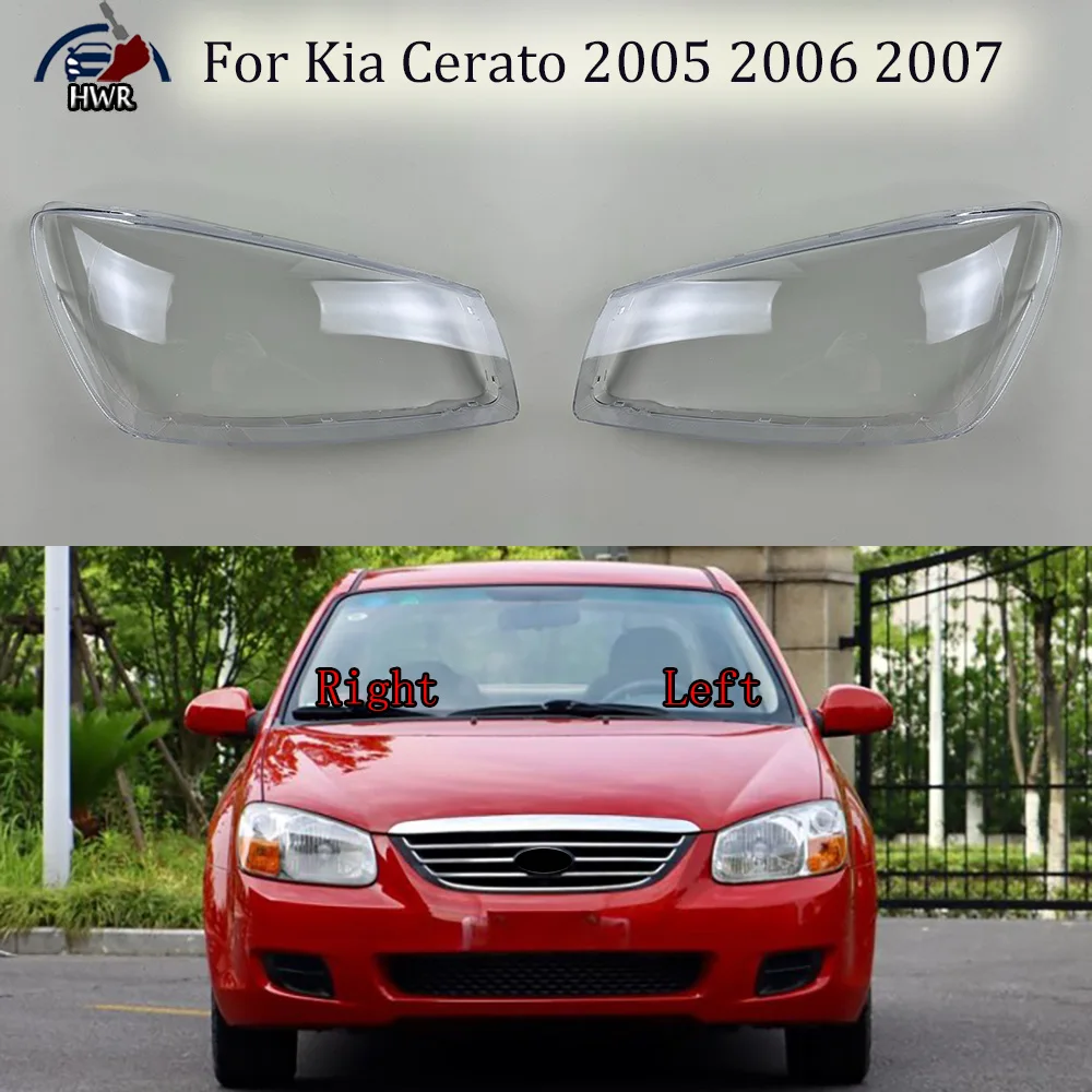 

Front Headlamp Cover Transparent Mask Lamp Shade Headlight Shell Lens Auto Replacement Parts For Kia Cerato 2005 2006 2007