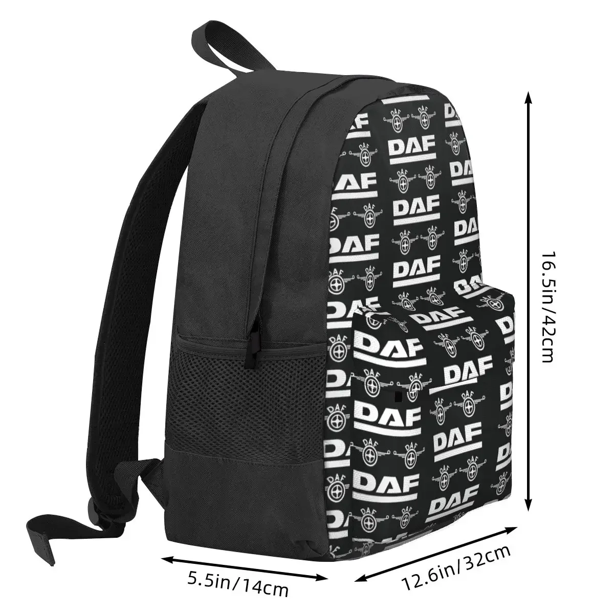 Daf Truck Classic Car Logo Student Backpack School Bag Hiking Travel Daypack for Men Women Fashion Bookbag Shoulder Bags
