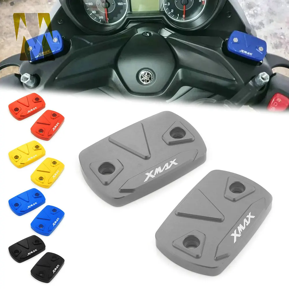 

Xmax 300 CNC Left & Right Brake Fluid Caps Reservoir Oil Brake Cap Cover Motorcycle Accessories For YAMAHA XMAX300 2017 2018