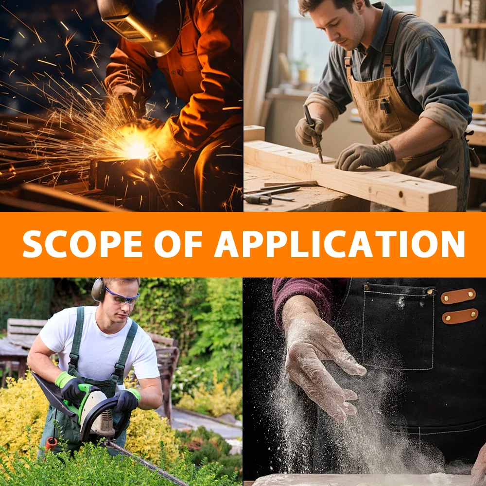 Oxhide Leather Welding Apron Cowhide Blacksmith Apron For Fire Resistant Car Repair Work Welders Flame Resistant