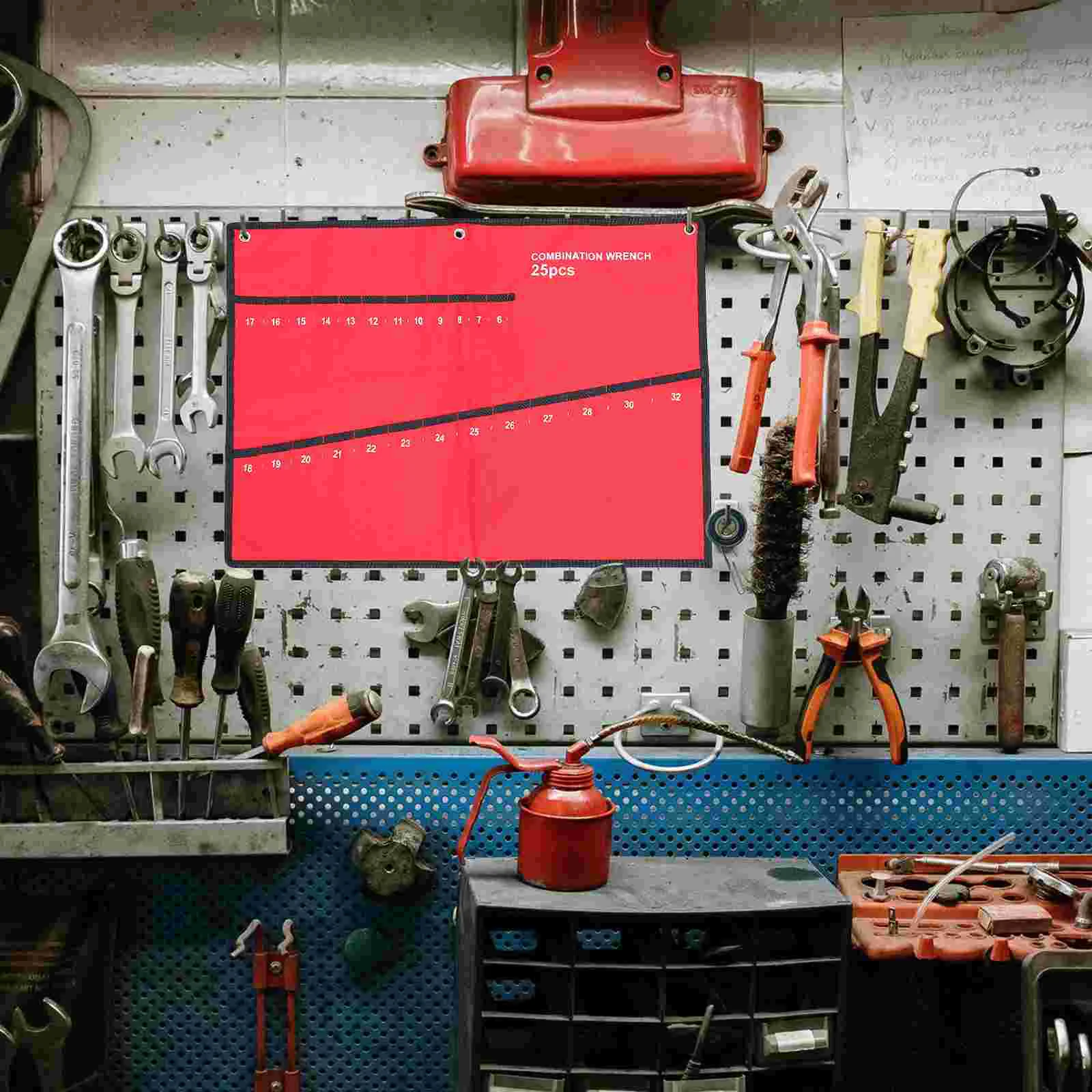 Wrench Bag Tool Storage Canvas Pocket Organizer Multi-functional Pouch Durable Kit