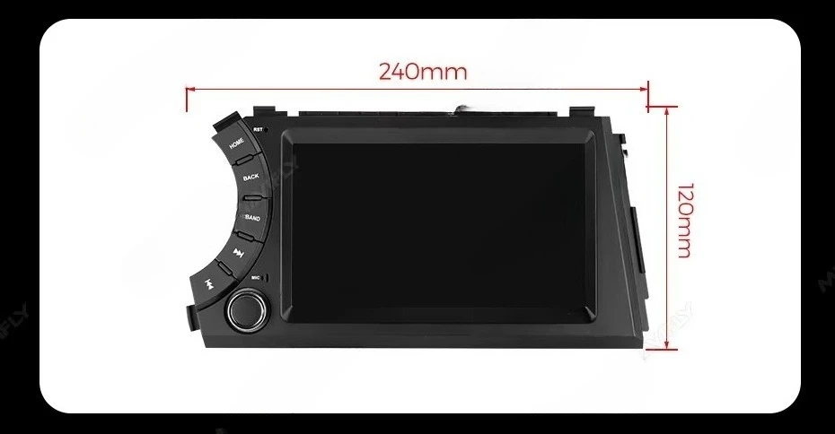 MEKEDE Multimedia 7inch Pantalla Carro Car Navigation 360 Audio Stereo Car-play for Ssangyong Actyon Kyron 2005-2011