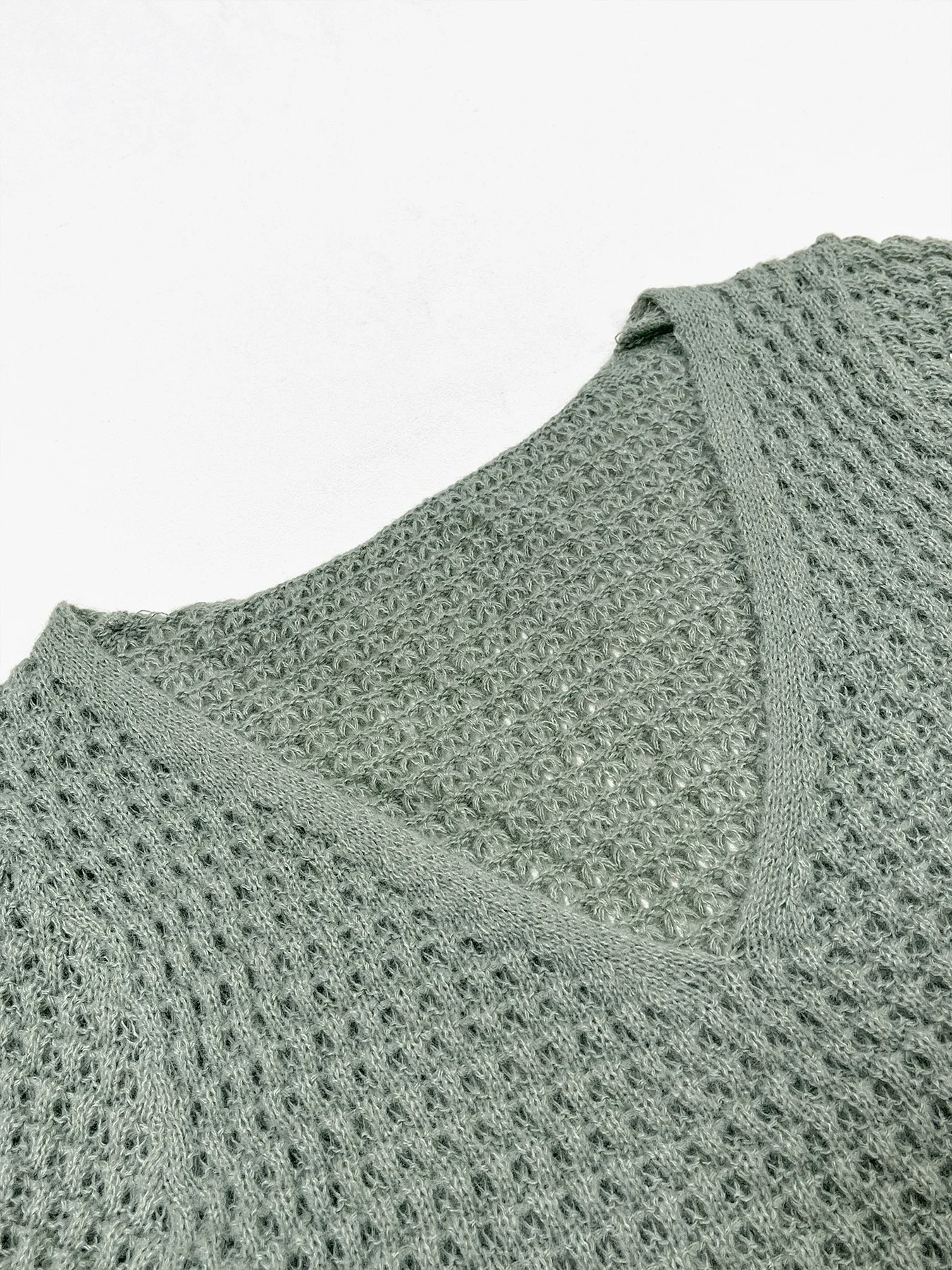 Damska sukienka swetrowa z prostym dekoltem w kształcie litery V i rękawami typu bishop, elegancka sukienka dzianinowa o kroju litery A z długim rękawem na wiosnę i jesień, odzież dzianinowa damska