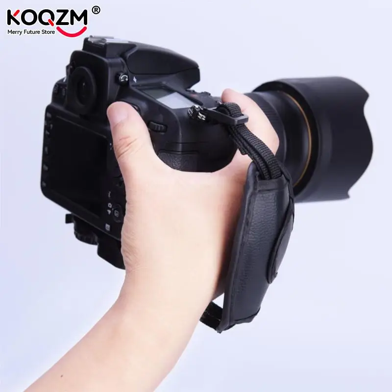Correa de Cuero PU Negra para Cámara DSLR – Sony Nikon Canon - imagen 3