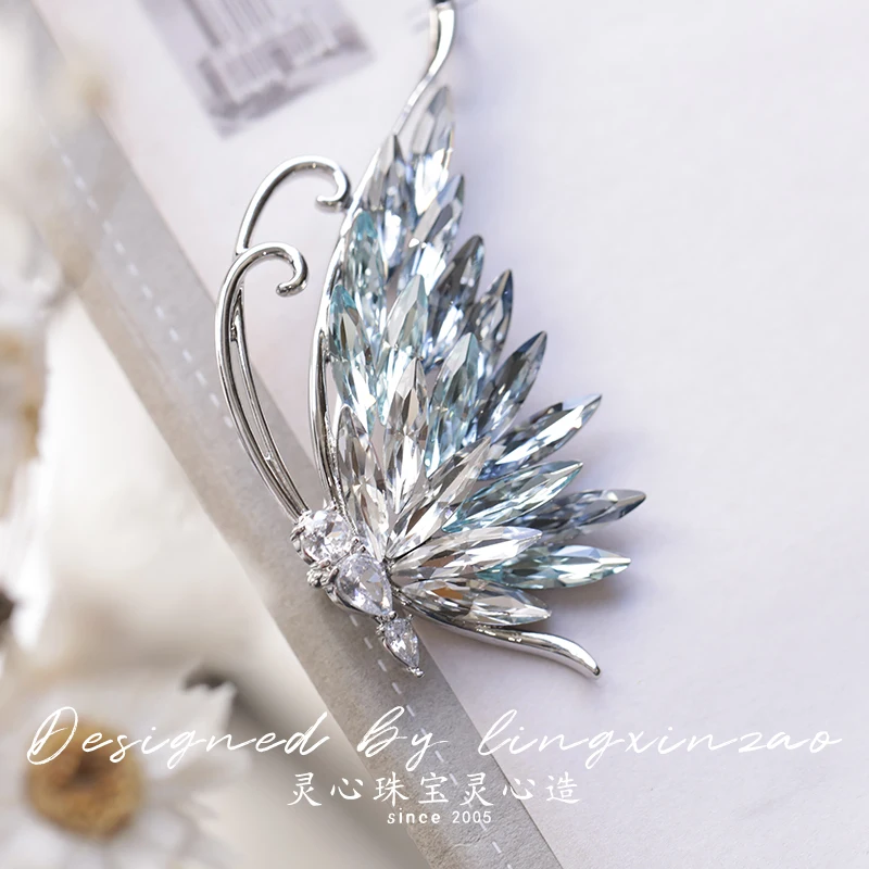 Luxury Crystal Butterfly Series Brooch Women Delicate High Quality Fashion Brooches Rhinestone Pin Brooch Jewelry Gift for Girls