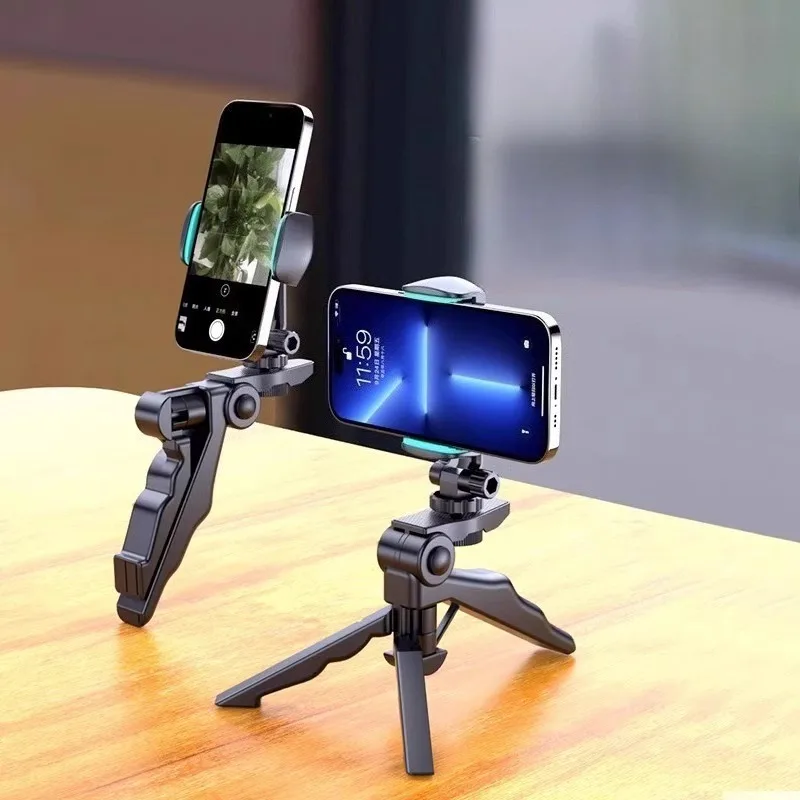 360° Swivelling Extendable Tripod Selfie Stick Portable Handheld Phone Stand For iPhone 17 Xiaomi Samsung rotating desktop stand
