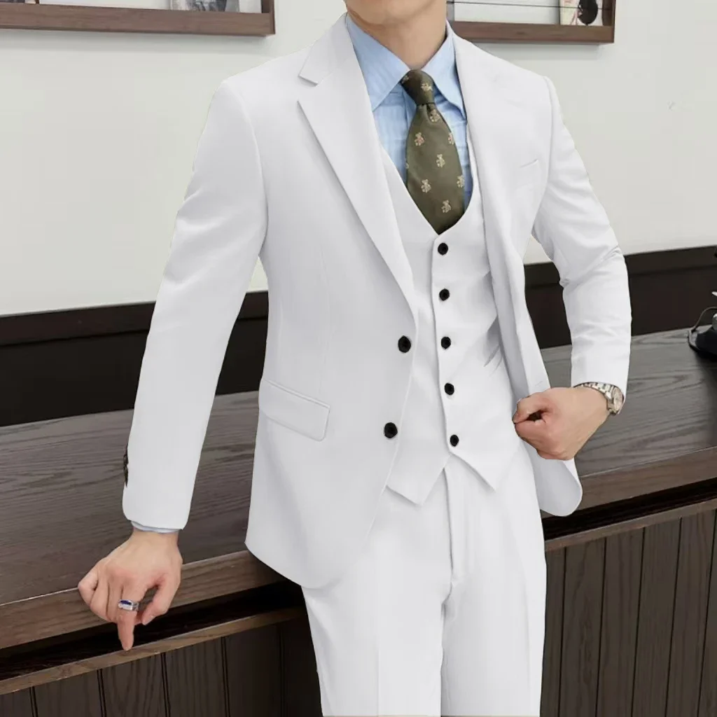 

Teal Green Suit for Men Herringbone for Wedding Dresses Groomsmen Tailored Three-piece Suit Business Activities The Latest