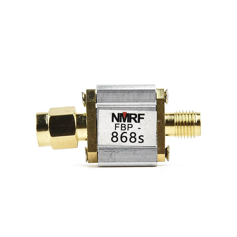 FBP-868s 868MHz RFID Remote SAW Bandpass Filter Sma To Rpsma Adapter 866- 870MHz 4MHz Bandwidth For LoRa LoRaWAN Helium Networks