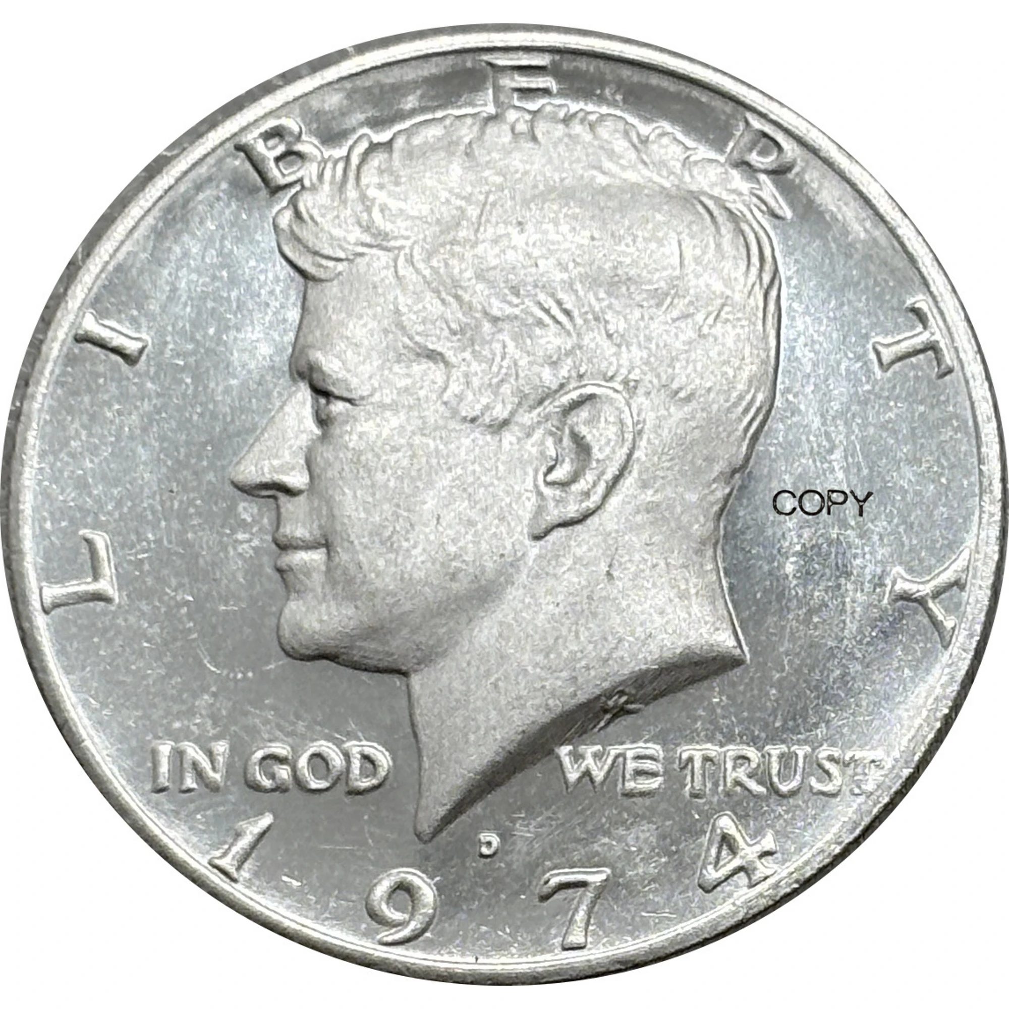 Монета Посеребренная американская, 1974 д, 1/2 доллара Кеннеди, Юбилейная монета американской версии, 2 мировая война, монета свободы, коллекционные монеты Монета Посеребренная американская, 1974 д, 1/2 доллара Кеннеди, Юбилейная монета американской версии, 2 мировая война, монета свободы, коллекционные монеты