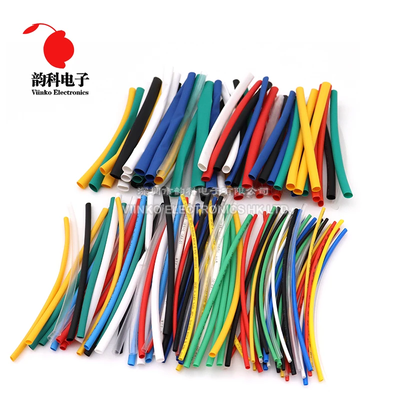 

140pcs 2:1 Insulated Sleeving Tubing Set Polyolefin Shrinking Assorted Heat Shrink Tube Wire Cable Waterproof Pipe Sleeve Kit