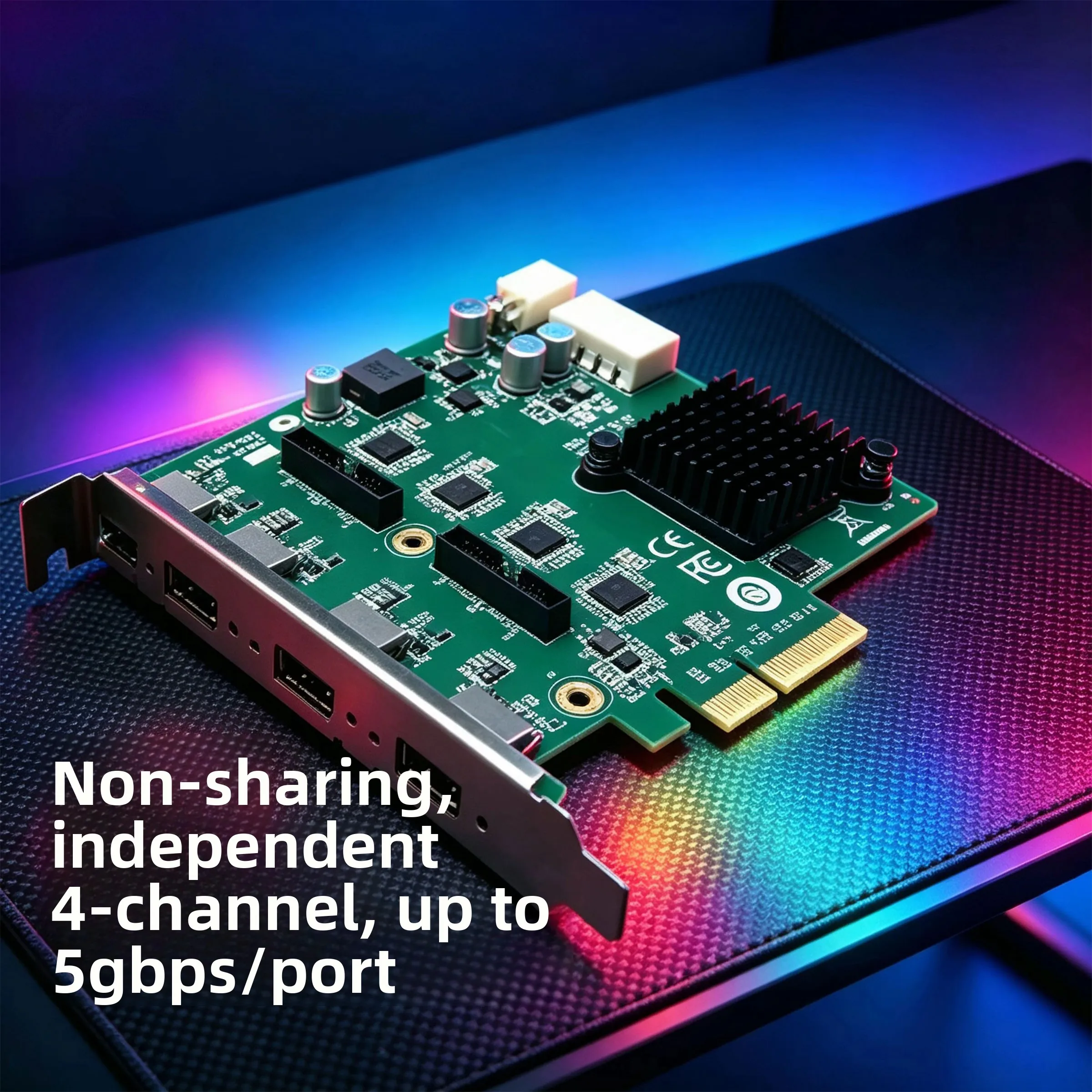 PCIe/USB4 To Independent 4-port USB3.2 Expansion Card Does Not Share Bandwidth, Industrial Camera Data Acquisition