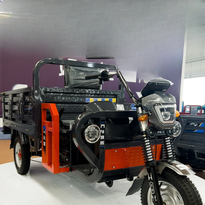 Electric tricycle cargo carrying king, agricultural household construction site, high-power mountain climbing king