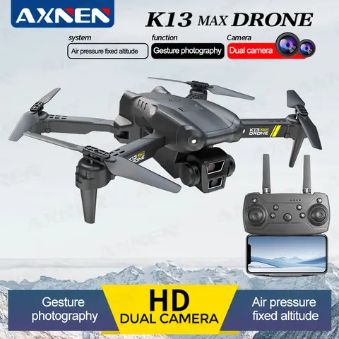 AXNEN K13MAX Professional RC Drone WIFI FPV 4K HD Camera Foldable Quadcopter Height Hold Screen Remote Control Toy