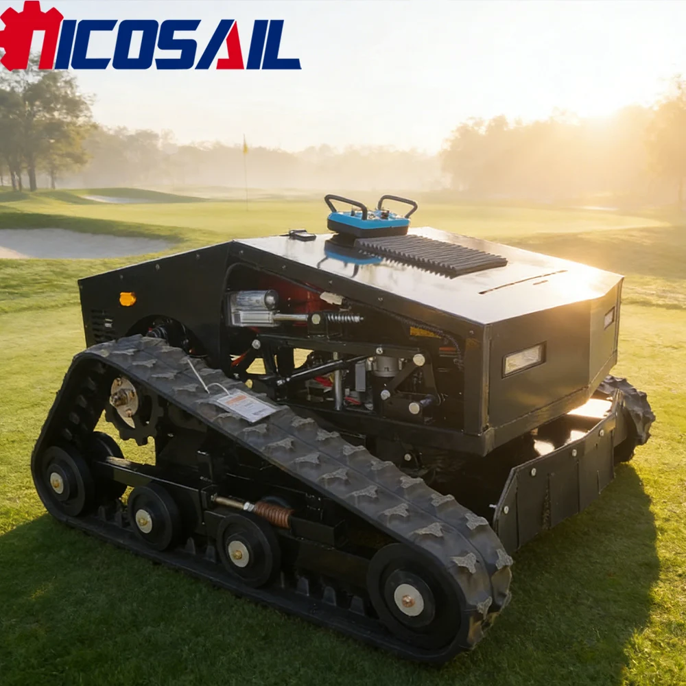 

Nicosail HB800 Remote Control Crawler Lawn Mower Durable Fast Flexible All Terrain Slope Mowing for Garden Farm Park