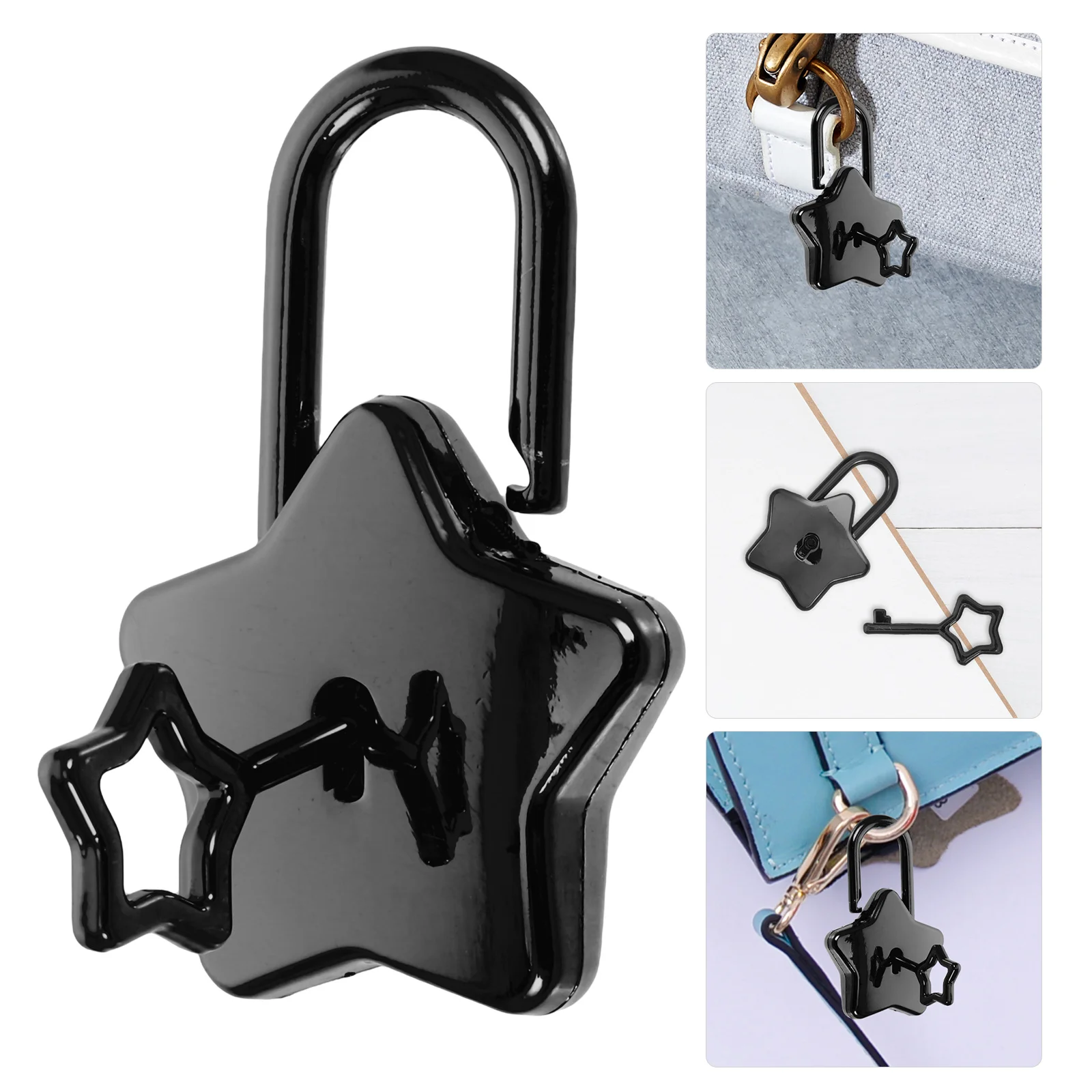 

Shaped Luggage Lock Zinc Alloy Padlock Keyed Small Suitcase Diary Jewelry Box Lock for Travel Gym Classroom Security